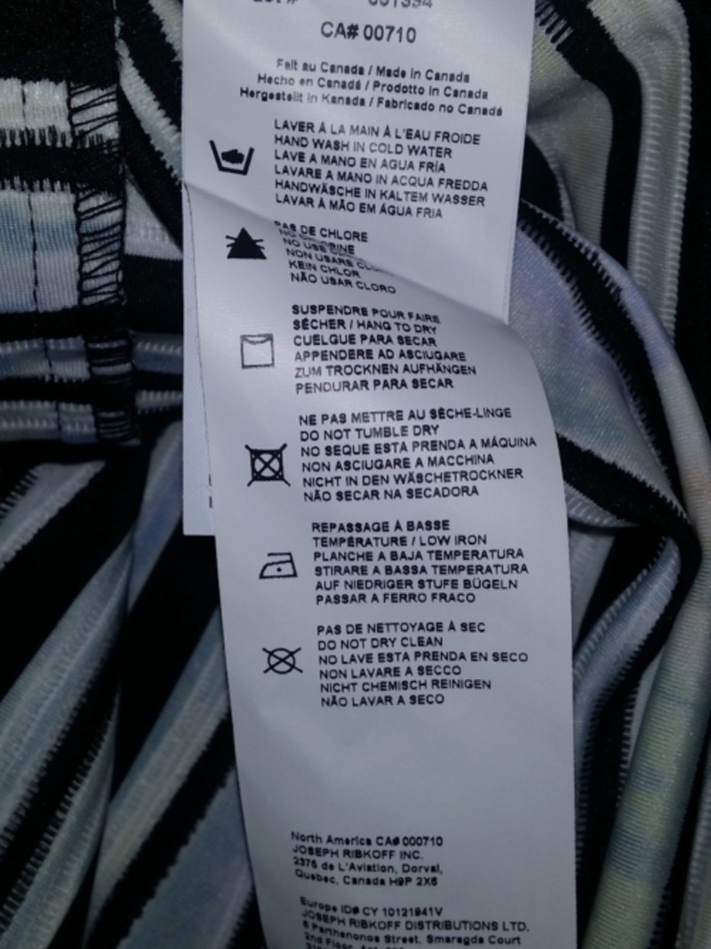Joseph Ribkoff Multicolour Striped Jacket - Picture 9 of 11